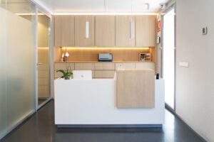 Recepción de la clínica dental