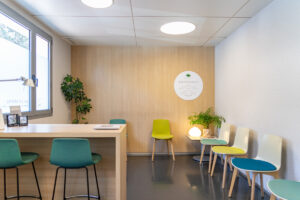 Sala de espera de la clínica dental