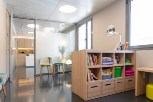 Sala de espera de la clínica dental